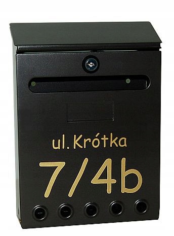 Poštová schránka Todo Euro, čierna